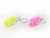 Airplane flashing light key chain small crystal plastic airplane key chians