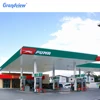 LED steel structure fascia canopy board display for gas station