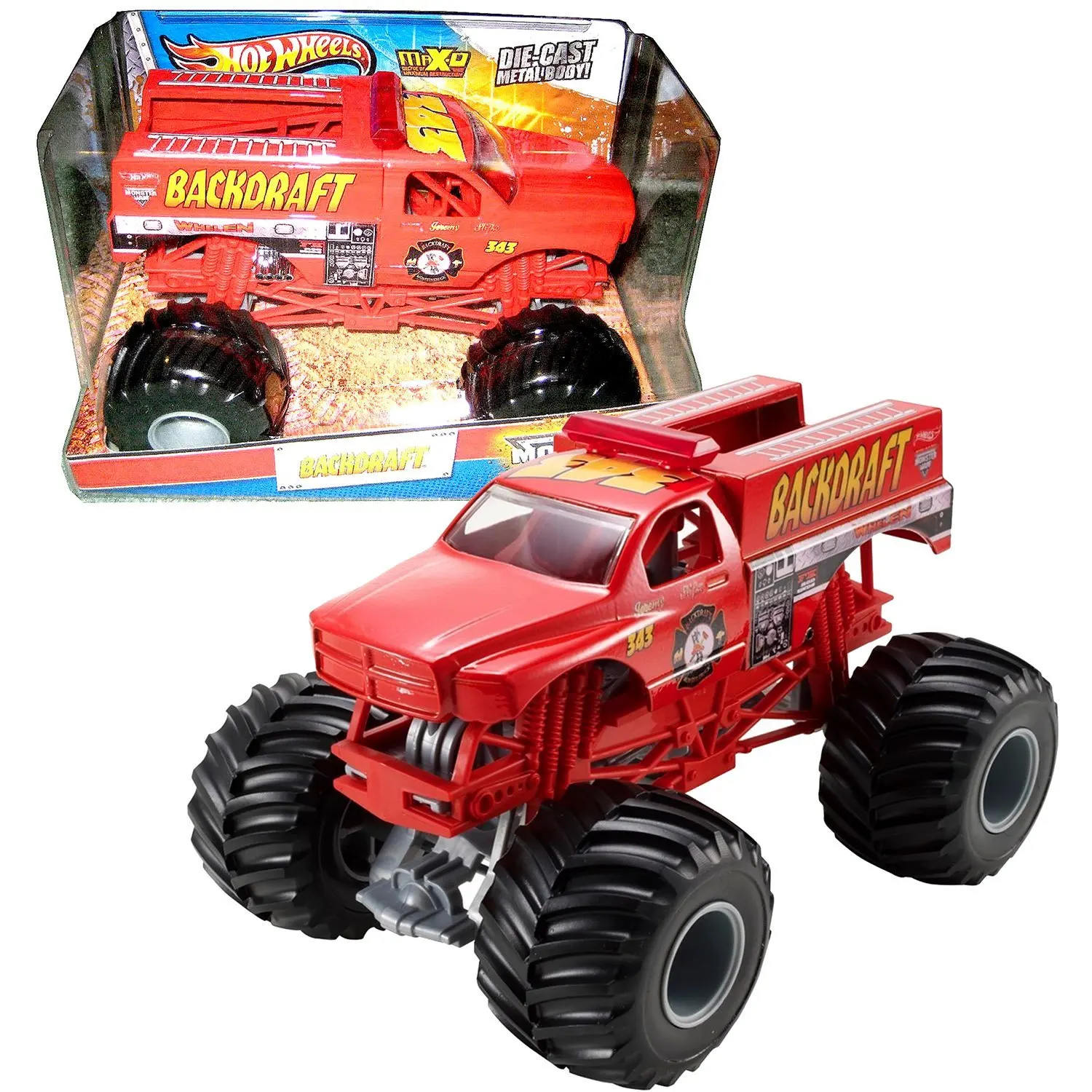 Hot Wheels Year 2013 Monster Jam 1:24 Scale Die Cast Metal Body Official Mo...