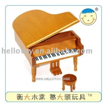 wooden musical toy piano
