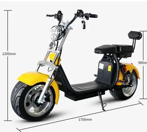 

EEC COC classic hot selling 2 wheel electric scooter citycoco 1000w- 2000w cheap price