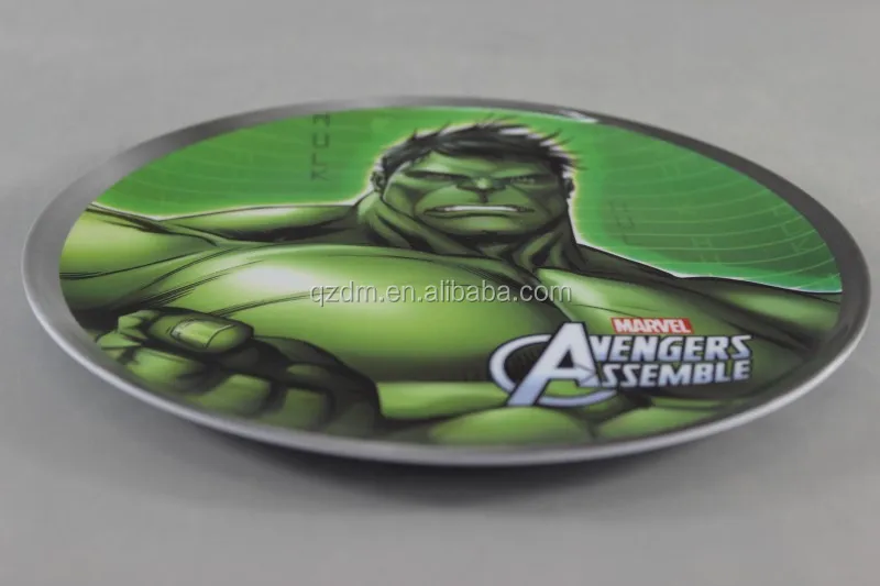 Custom Print 8" Melamine Dinner Plate For Kid's