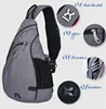 Custom logo Waterproof Nylon outdoor gym sport chest crossbody colorful sling Bag for Unisex