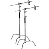 2920cm 3M Light Stand 20KG Silver C stand 11ft Double Riser Century C Stand kit with gobo head 40" grip