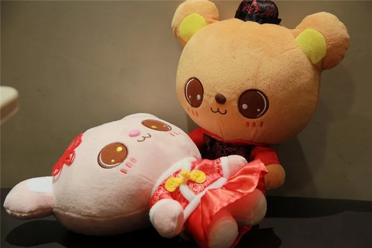 Nice Meaning Plush Big Eyes Japan Soft Cuddly Bears Carnival Couple Stuffed  Animal - Buy Stuffed Animal,Soft Toy,Plush Toy Product on 