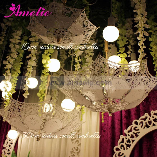 Party Baby Shower Decorative Lace Umbrella Parasols Hanging Party