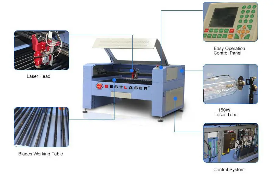 co2 metal cutting laser head