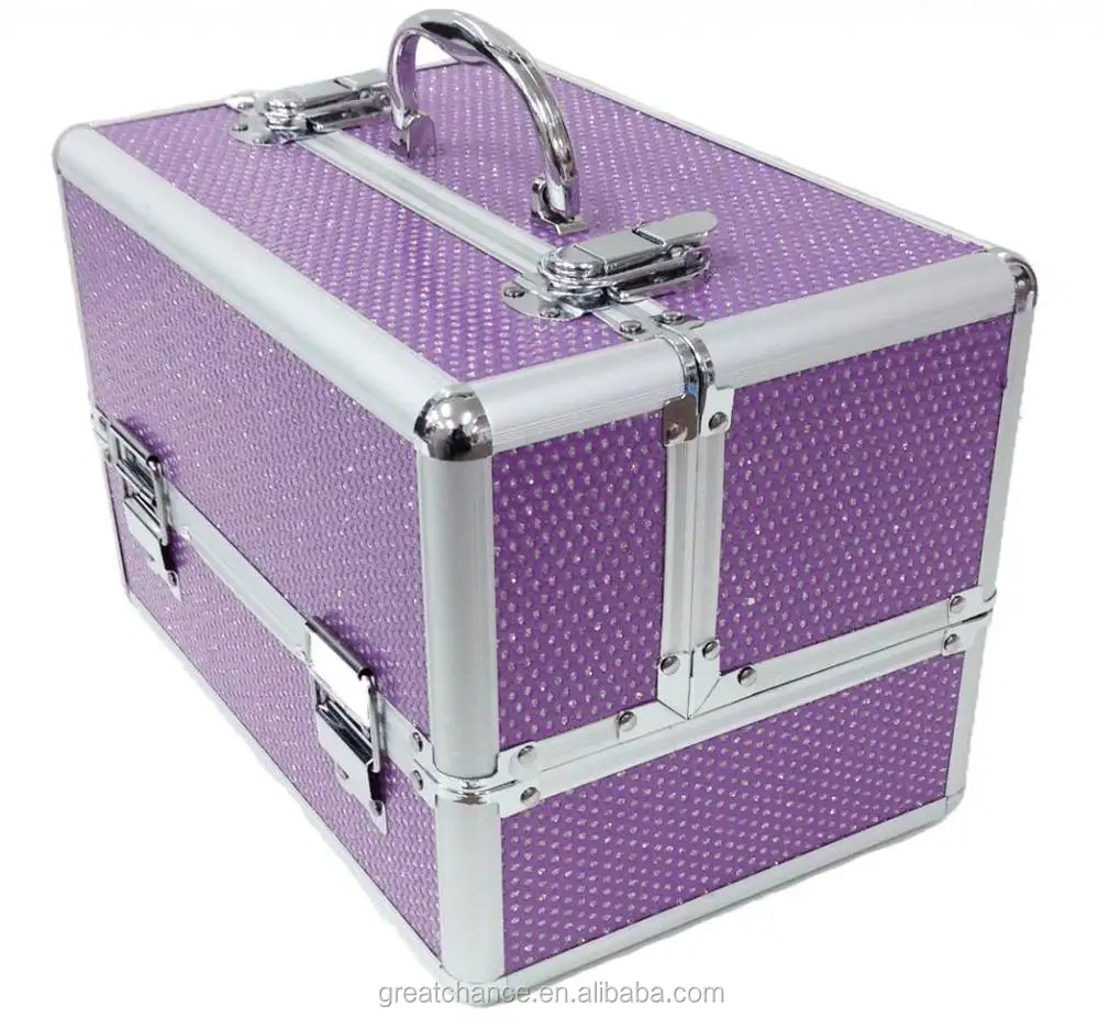 purple makeup box