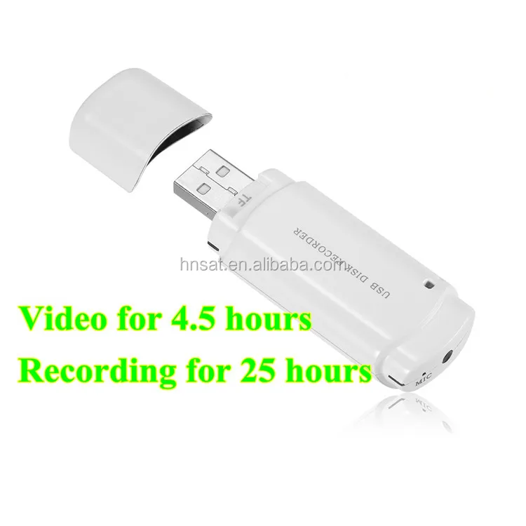 25 hours continual voice recording hidden video recorder (no TF Card)