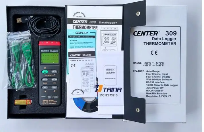 Center 309 Data Logger Thermometer Manual