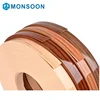 High glossy wood grain vinyl edge banding