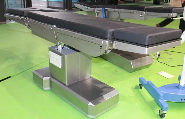 Stainless steel medical device hospital electric operation table with emergency battery