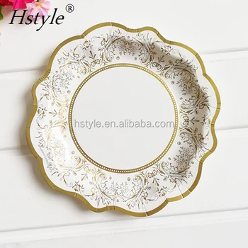 floral disposable tableware