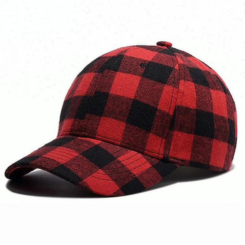 Personalized Red-Black Buffalo Plaid Checked Classic Baseball Cap Dad Hat  Adjustable Christmas Flannel Check Clothes Sports Hats| Alibaba.com