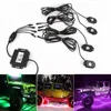 4x RGB LED Rock Wheel Light for ATV UTV Truck Trail Rig Fender Underbody with bluetooth controller
