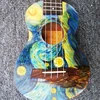 Electric ukulele toys cute oil Pattern design decal ukelele hot sale