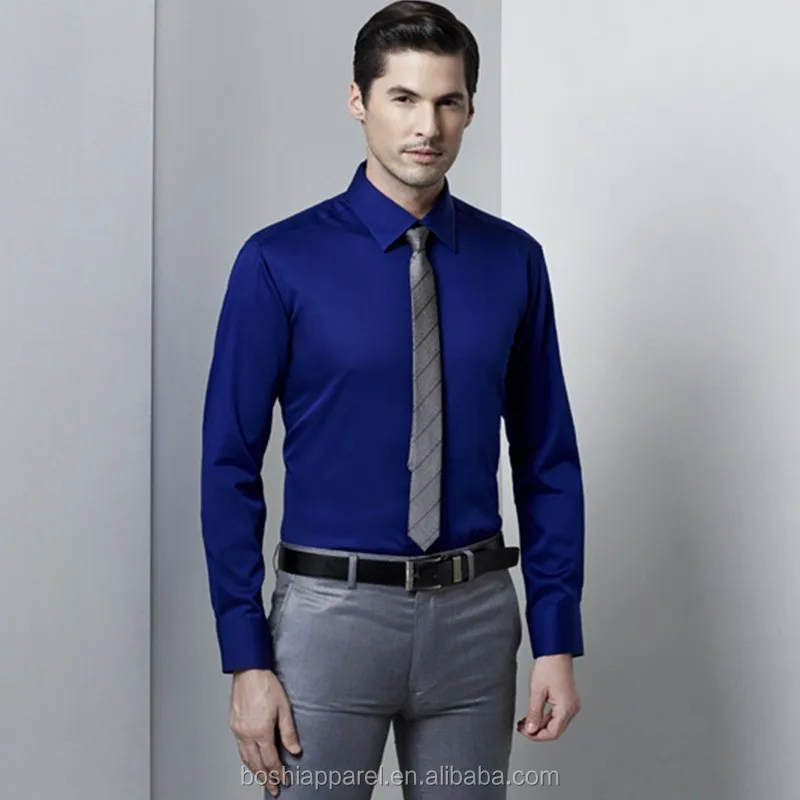 blue shirt outfit men