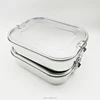 BPA FREE 1.4L Metal Tiffin Bento Box,Stainless Steel Lunch Box Food Container with Airtight & Leakproof Lid With Ergo Clasps