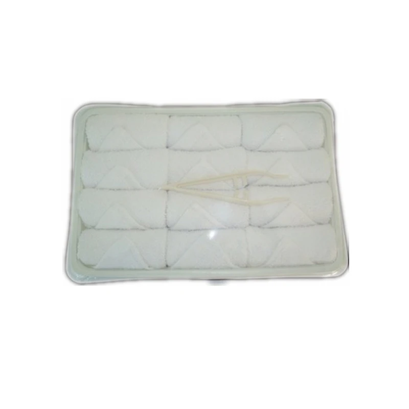 
100% white airline cotton towel for hand face cleaning 