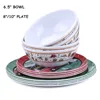 12-Piece Melamine ware bulk dinnerware sets