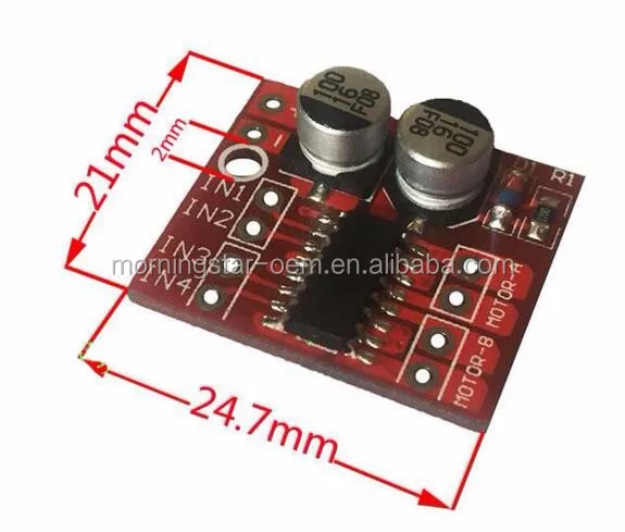 DIYElectronic 5 pc 2 DC Motor Drive Module Reversing PWM Speed Dual H Bridge Stepper Motor Mini Victory L298N
