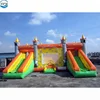 9*7*4.5m kids inflatable air jumping castle with dry slide for sale price