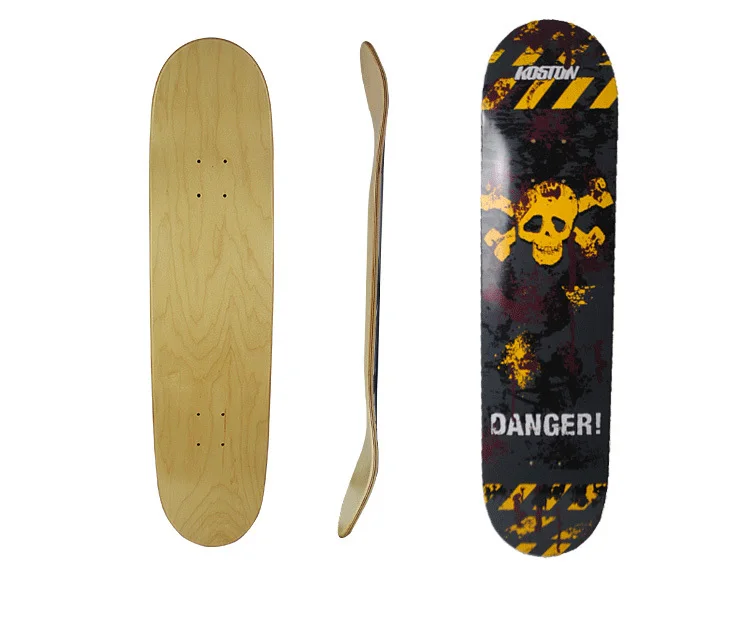 Pro Grade Canadian Maple Skateboard Decks In 7.5" Wide,7 Ply Canadian
