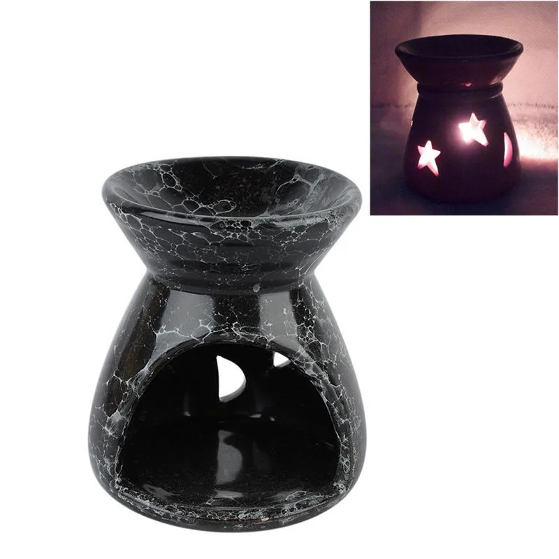 Ceramic Oil Wax Melt Tart Burner For Fragrance Oils Simmering Granules Tea Light 