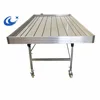 ebb flow rolling wire green bench