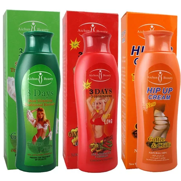 Jengibre con crema corporal para adelgazar