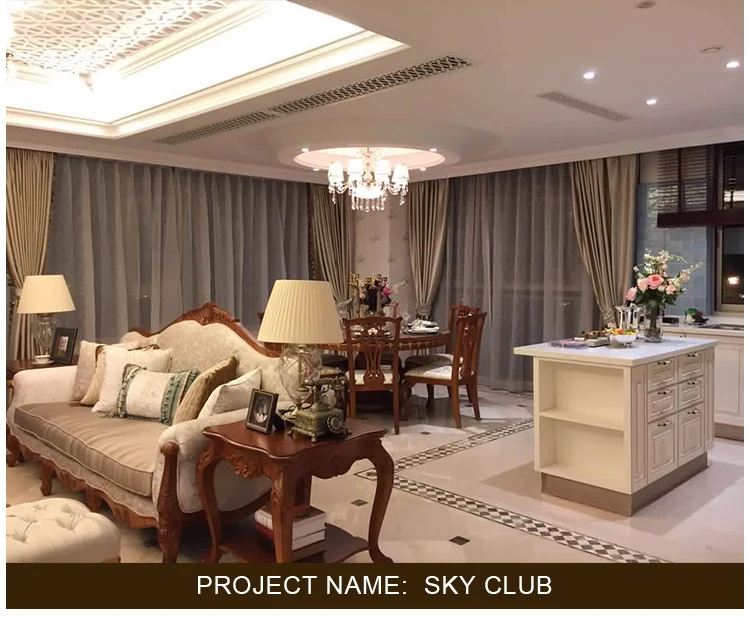 Project Custom Classic Villa Furniture European Luxury Classic Sofa Set