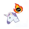 Iron-on Digitizing Embroidered Tags Custom Unicorn Cartoon Animal Logo Embroidery Patches for Overcoats