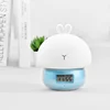 Custom digital led electronic bedside rechargeable alarm clock