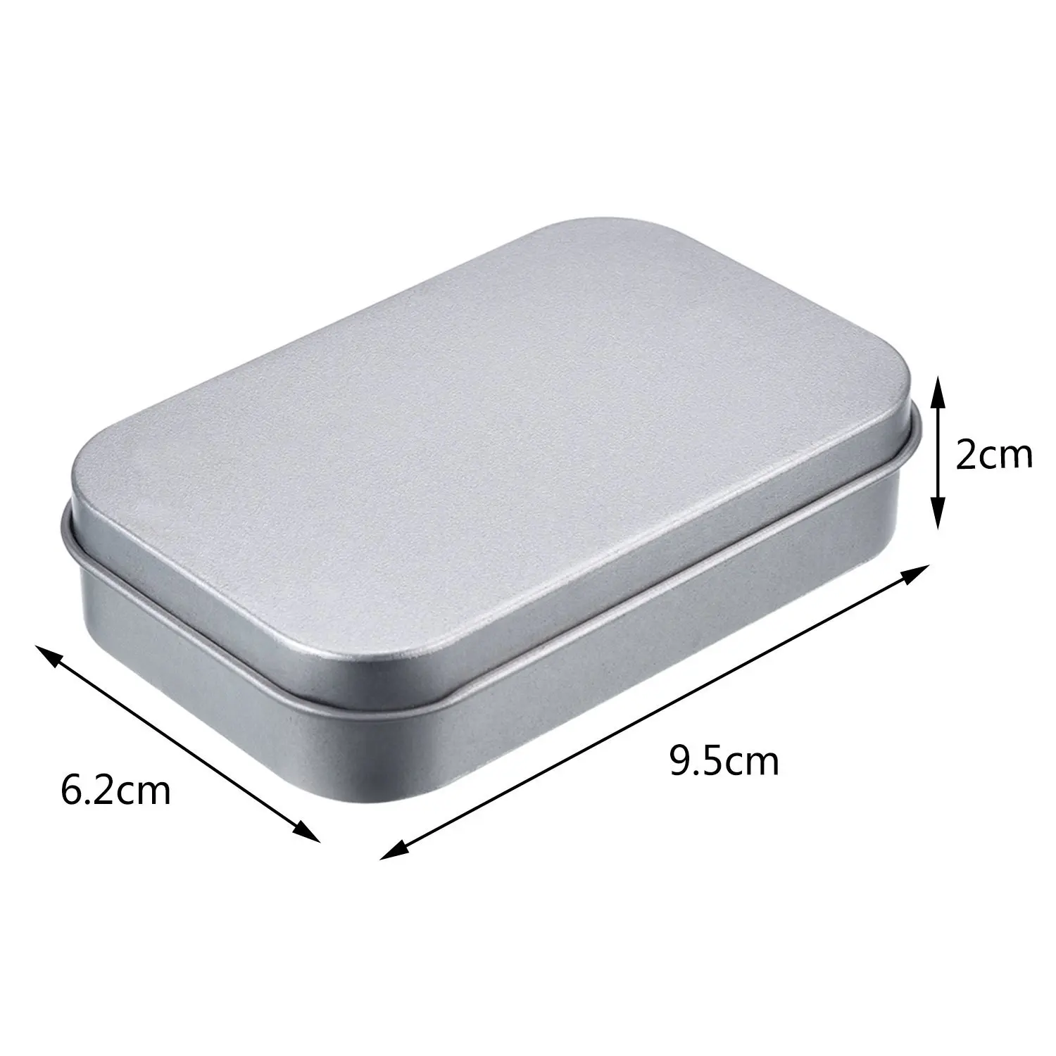 Oem Silver Small Rectangular Hinged Lid Metal Boxes For Sale - Buy ...