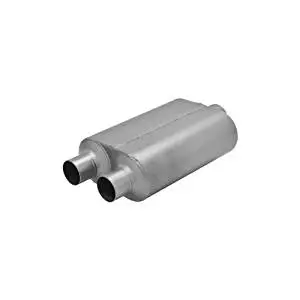 Flowmaster 853046 Super 40 Series 3.00 Offset In and Center Out 16 Gauge 409S Stainless Steel Exhaust System