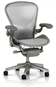 Aeron Desk Chair, Full-Featured PostureFit, Color: Classic Zinc, Medium