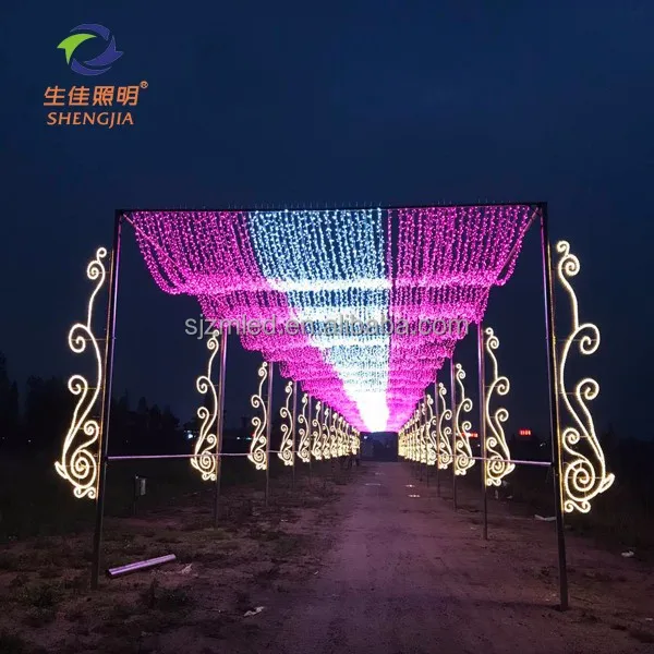 Popular outdoor decoration products The biggest lighting show of 2017 from Shengjia LED factory