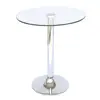 Hot selling Modern Glass dining table cheap Iron Electroplating table