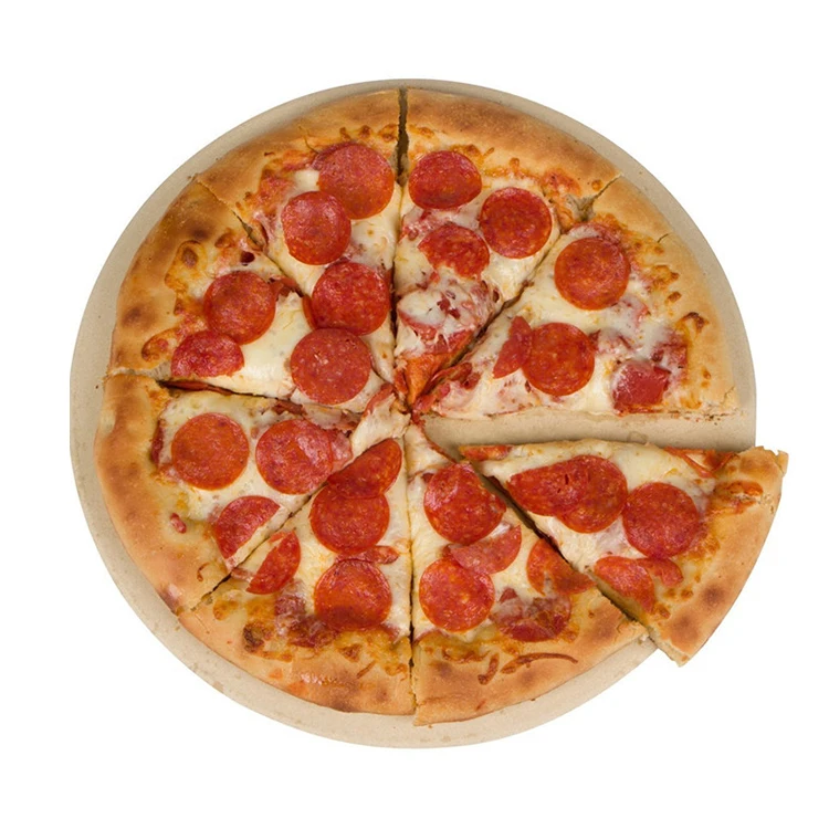 披萨烹饪工具披萨石套装,堇青石耐火披萨烤石配铁架