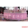 High Quality Marble Illuminated Led Circle Shopping Center Restaurant Juice Reception Cash Desk