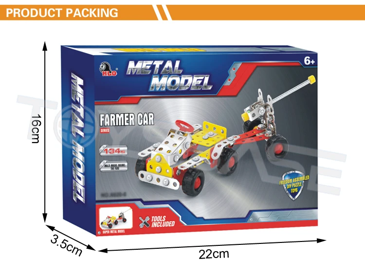 Hot Selling Metal Combined Educational Assembly Toys Alloy Building