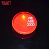 Fancy remote controller RFID led pin blank plastic glow name led badge
