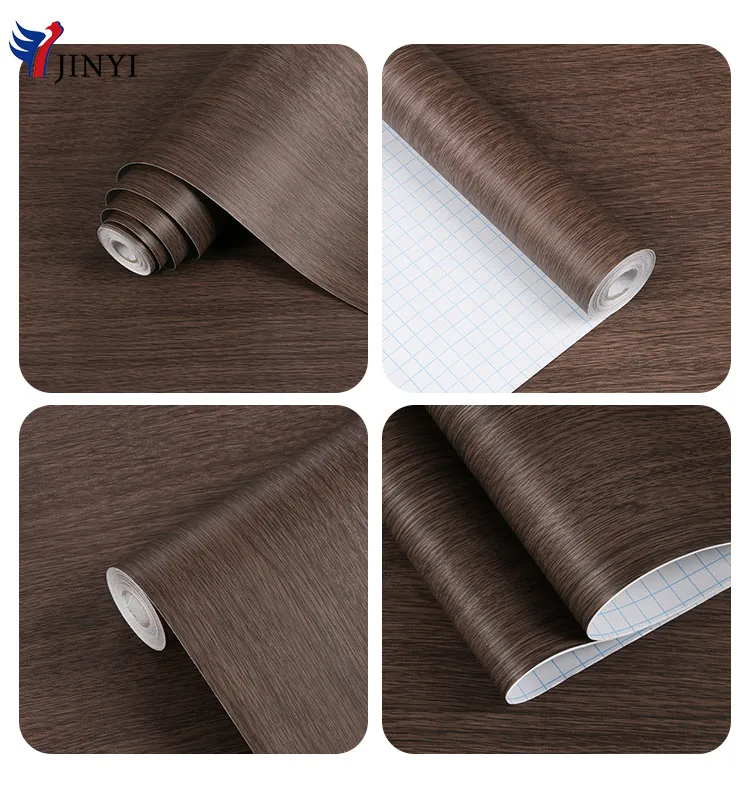 Self Adhesive Decorative Paper Pvc Film Wooden Pattern For Furniture