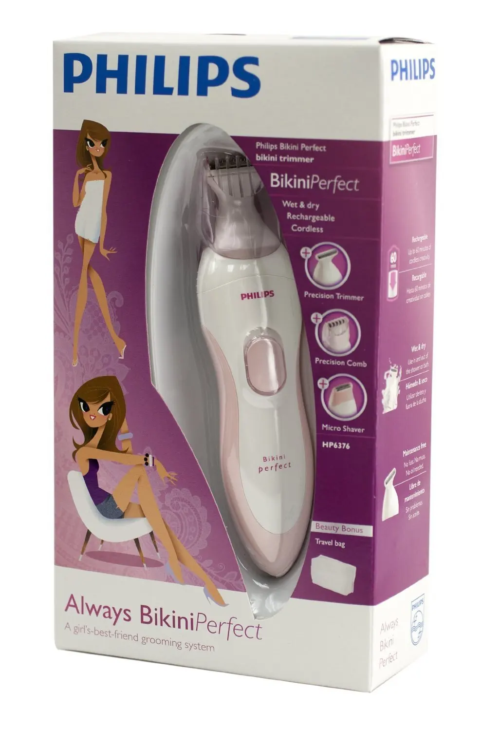 Buy Norelco Perfect Deluxe Bikini Trimmer, with 6 Precise Attachments
