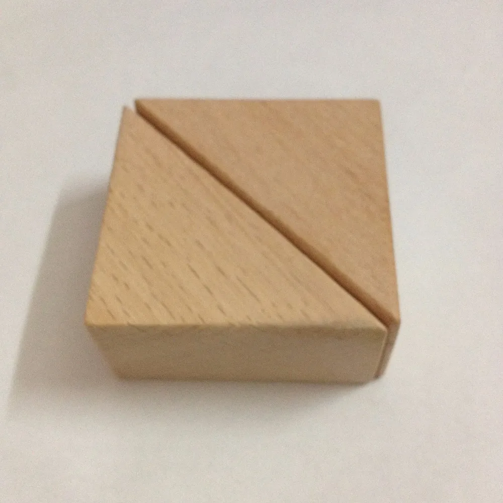 Unfinished Wood Triangle Toy Blocks,Solid Beech Wood Toy Blocks For