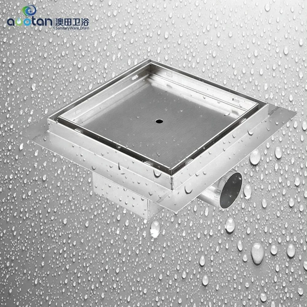 Sus304 Square Shower Drain Floor Drain Tile Insert Concealed Floor