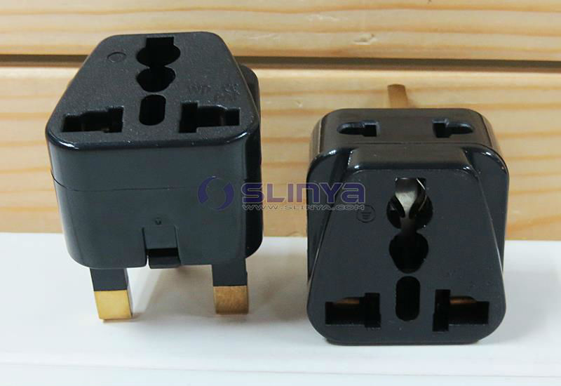 Universal 2 In 1 Plug Grounded Adaptor Plug Adapter Type G Uk To