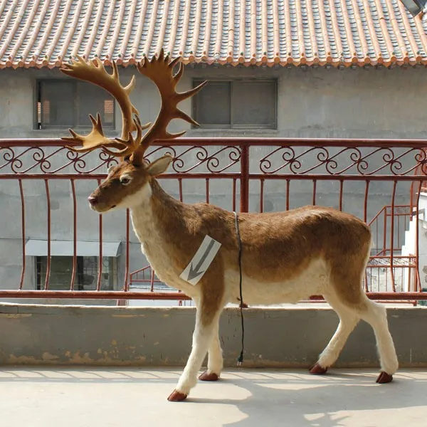 life size plush reindeer