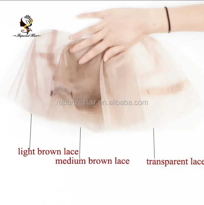 Medium Brown/light Brown/transaprent Lace Small Cap Full Lace Wig Cap