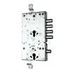 Full steel latch with double cylinder gear structure armored security door lock